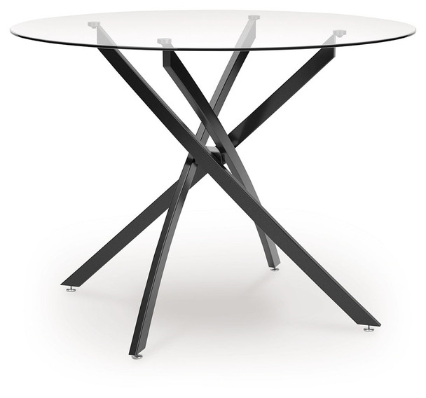 Pharwynn - Round Dining Room Table - Black
