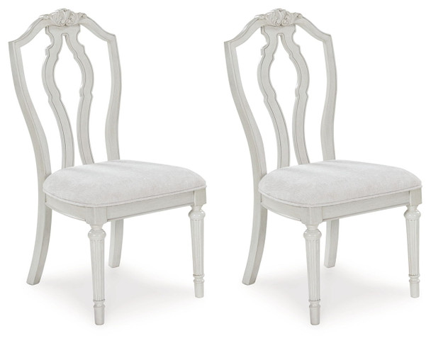 Montelaine - Dining Upholstered Side Chair (Set of 2) - Antique White