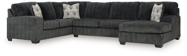 Hollyview - 3-Piece Sectional With Raf Corner Chaise - Shadow