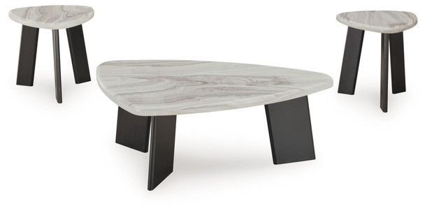 Lilyberg - Occasional Table Set (Set of 3) - Gray / Black