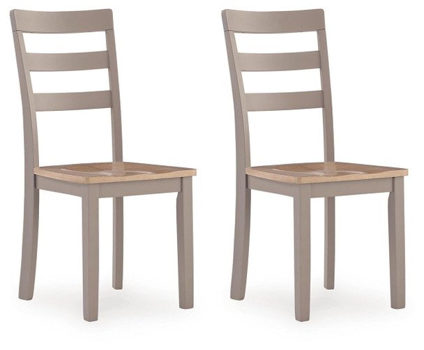 Harperfeld - Dining Room Side Chair (Set of 2) - Natural / Gray