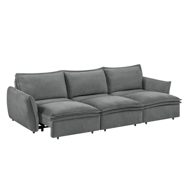 Eaden - Power Sofa With Sleeper - Gray