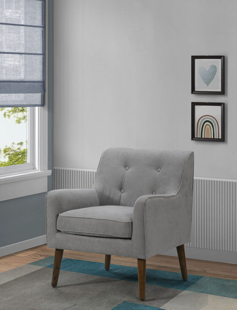 Ryder - Tufted Armchair - Gray
