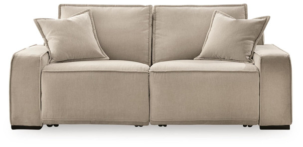 Carceri - 2-Piece Power Reclining Sectional Loveseat - Cashmere