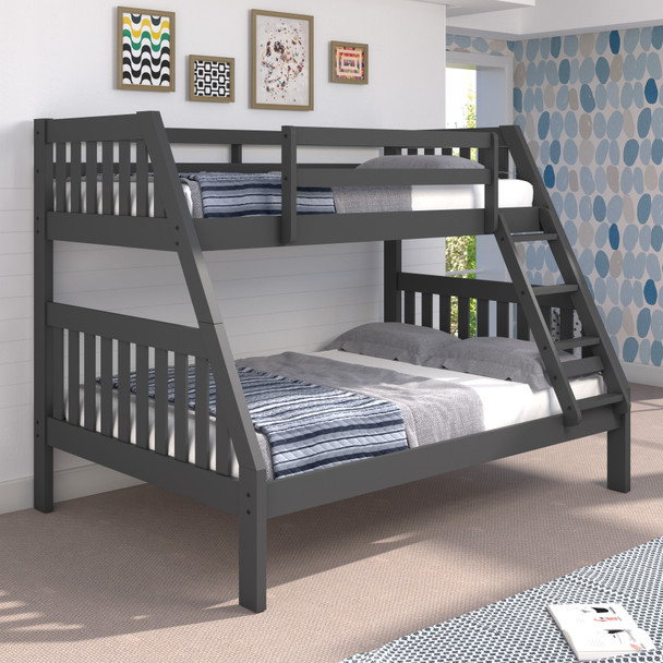 Twin/Full Mission Grey Bunkbed