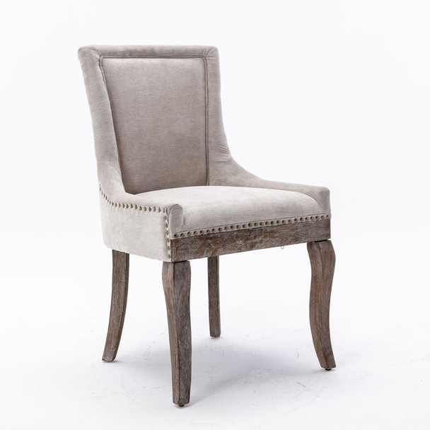 Ultra - Side Dining Chair, Nail Head (Set of 2)