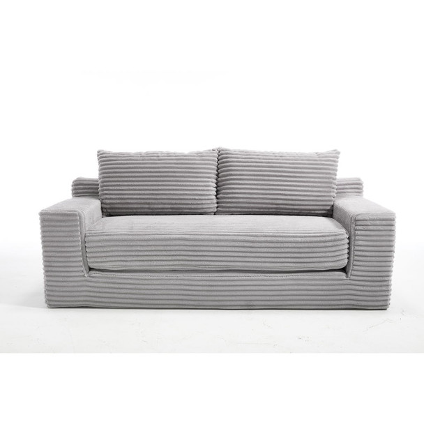 Convertible Loveseat Sofa Bed With Memory Foam & Steel Frame