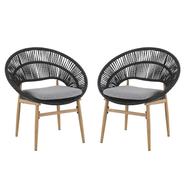 Cyril - Outdoor Papasan Style Dining Chair (Set of 2)