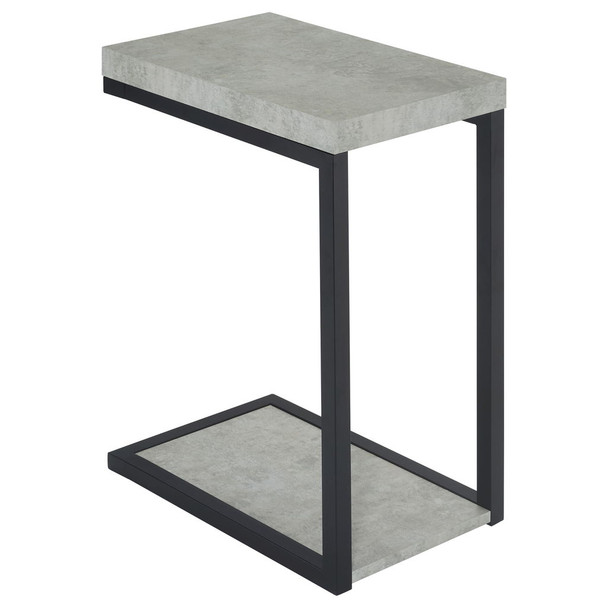 Snack Table With Industrial Base