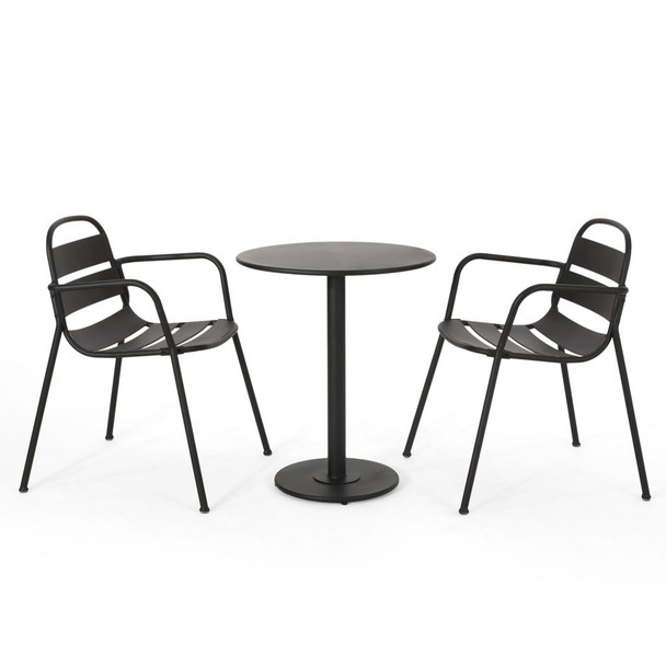 Terra Nova - Bistro Set - Matte Black