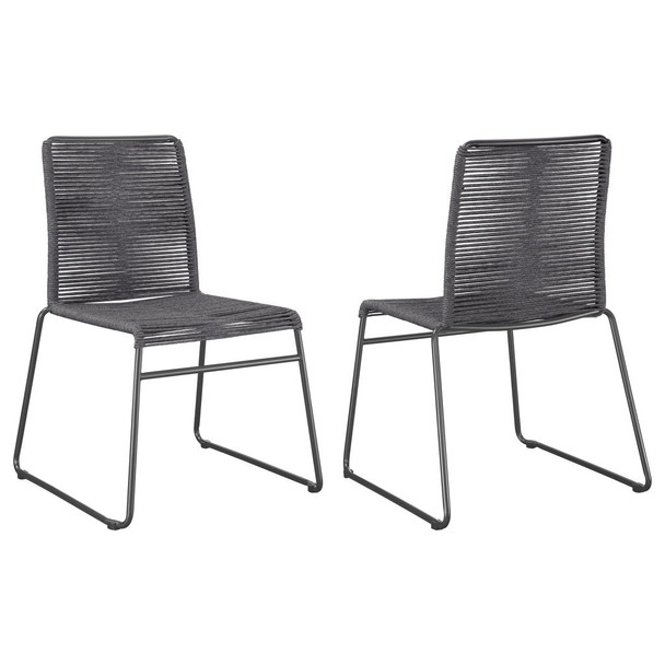 Jerome - Stackable Side Chair (Set of 2) - Charcoal