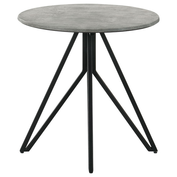 Hadi - Round End Industrial Design With Round Shape - Gray