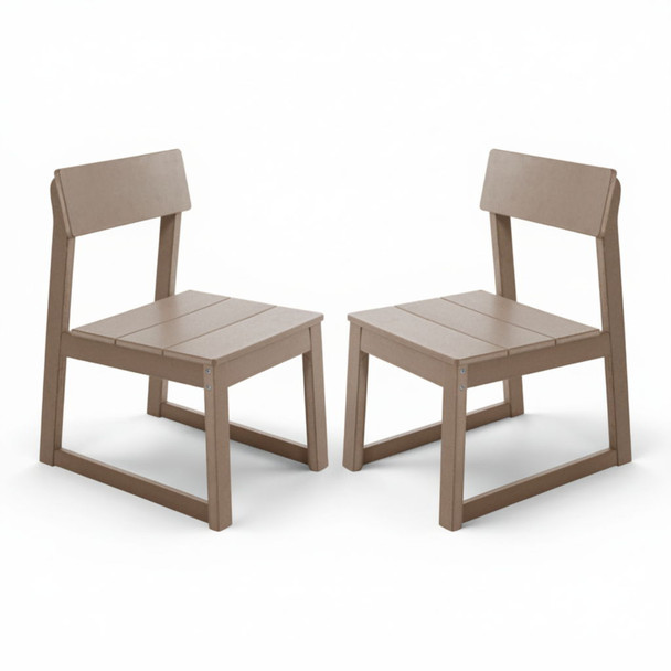 All Weather Patio Dining Chairs (Set of 2)