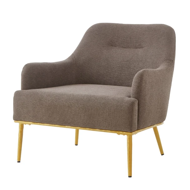 Modern Elegance Accent Chair With Curved Backrest