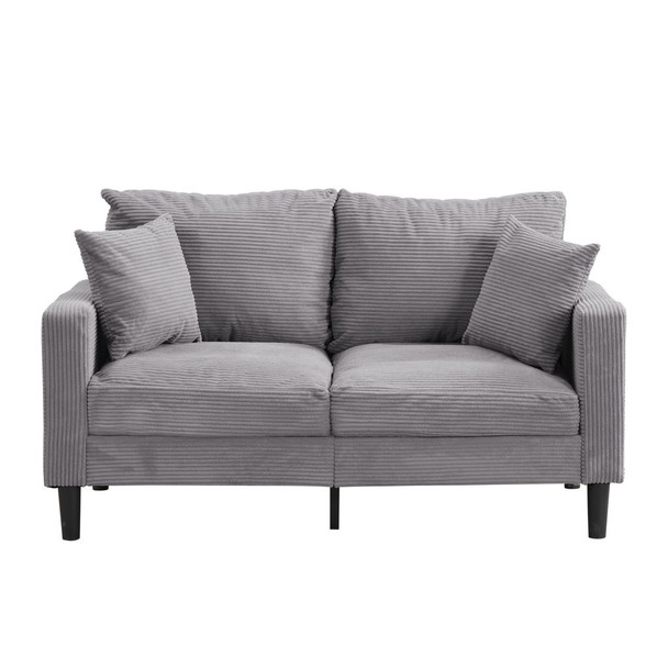 Modern Upholstered Loveseat Sofa, High Resilience