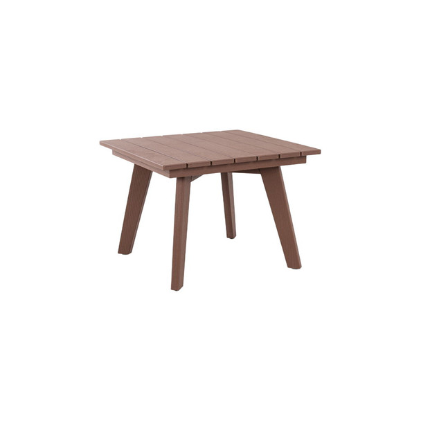 Outdoor Side Table, Wide Tabletop For Patio - Brown