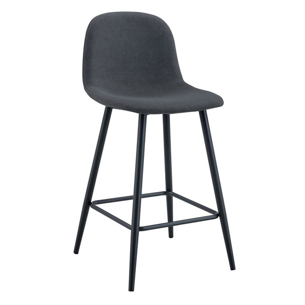 Modern Bar Chair Rounded Backrest (Set of 2)