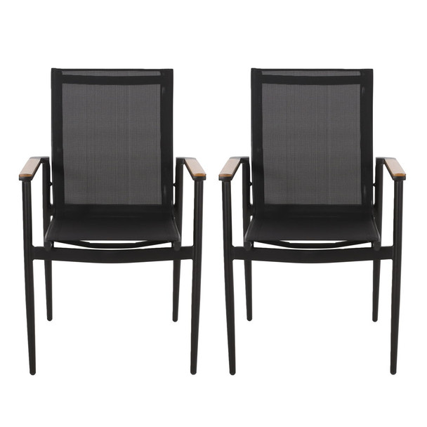 Barrister - Dining Chair (Set of 2) - Black / Natural
