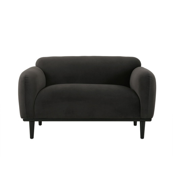 Sway - Upholstered Loveseat With Wood Legs And Round Arms