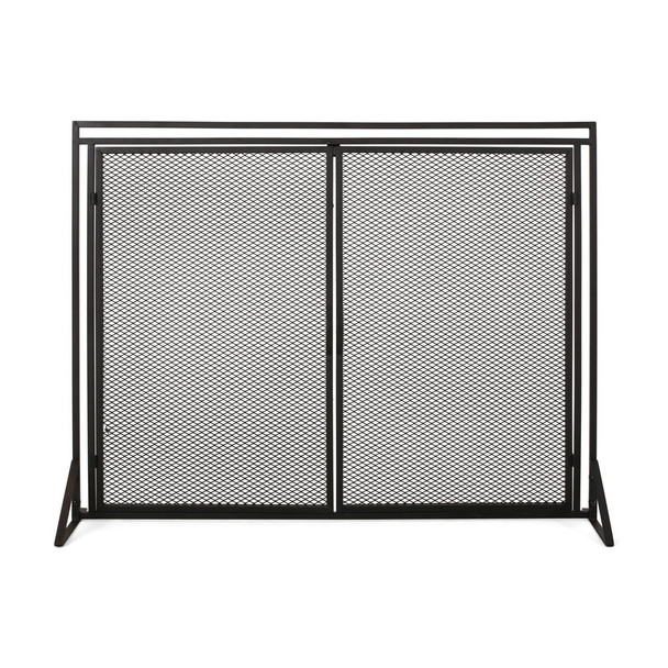 Samantha - Iron Fireplace Screen 2 Door Design