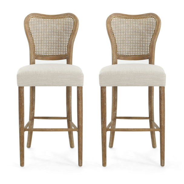 Barstool (Set of 2) - Dark Brown