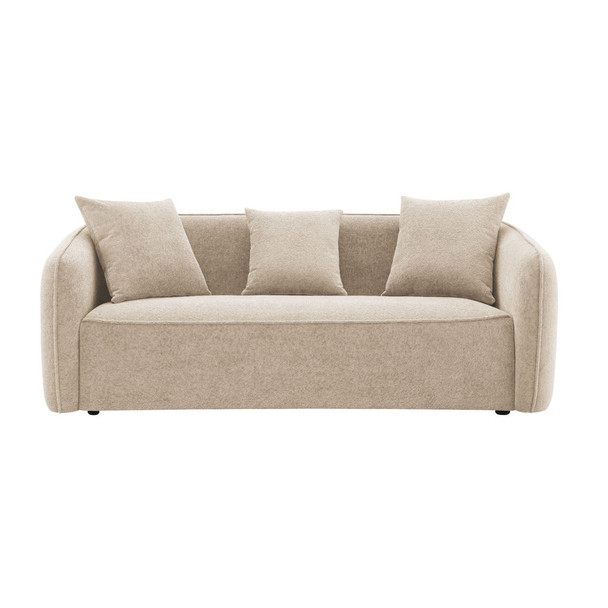 Keith - Sofa With 3 Pillows, Living Room Seating - Beige