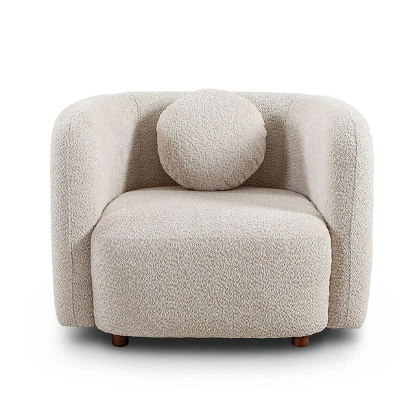 Japandi Style Accent Square Chair