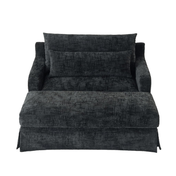 Sofa Bed Loveseat With Textured Surface And 2 Cushions