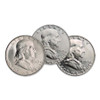 Three Different 1948-1954 Franklin Silver Half Dollars Brilliant Uncirculated