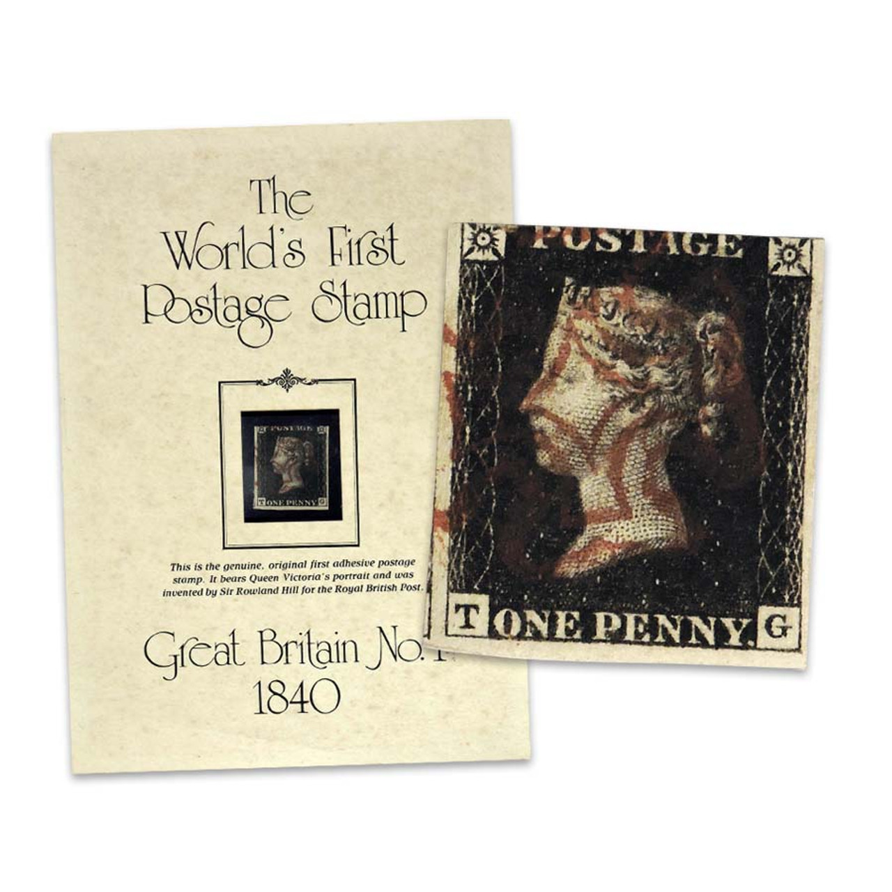 ペニーブラック　1840年 1 - 1840 Great Britain Penny Black - Mystic Stamp Company
