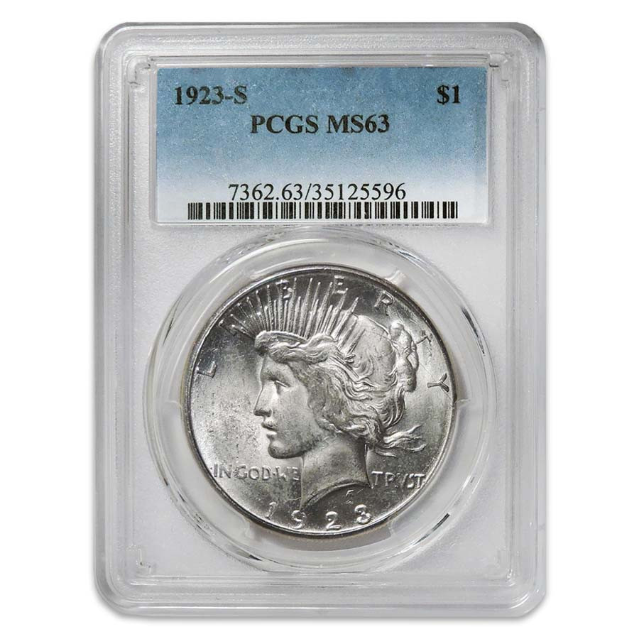 Moneta様　　オーダー専用ページ 1923-S Peace Dollar Certified MS-63 | International Coins & Currency