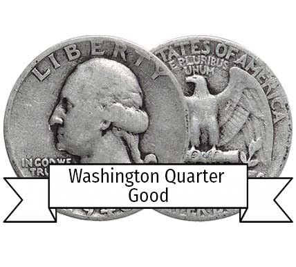 1942-D Washington Silver Quarter Good | International Coins & Currency