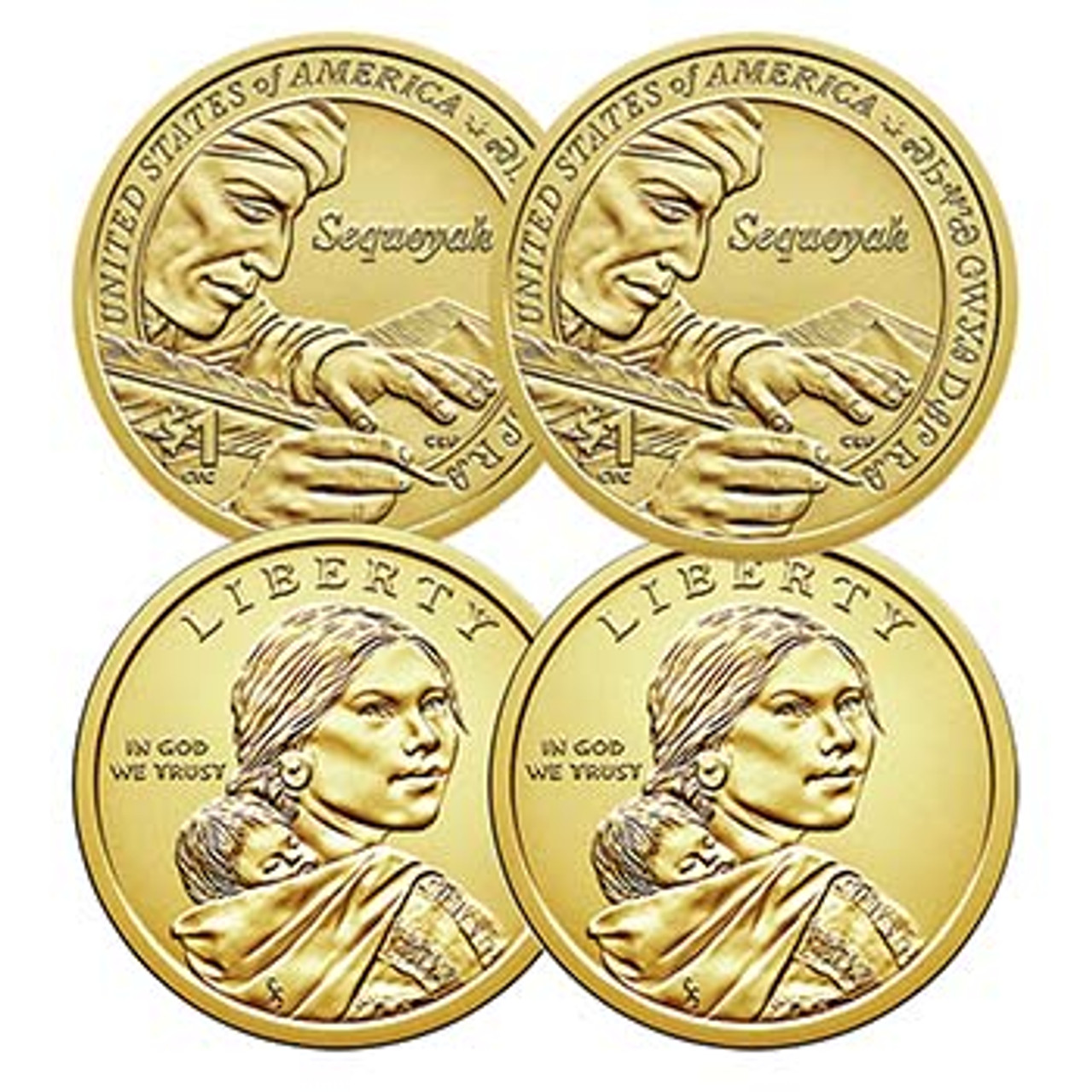 2017 P & D Sacagawea Dollar Pair Brilliant Uncirculated