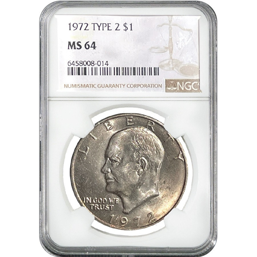 1972-P Eisenhower Dollar Type II Certified MS-64 | International