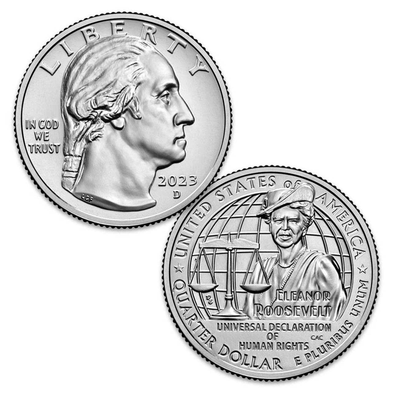 2023-D Eleanor Roosevelt Quarter Brilliant Uncirculated