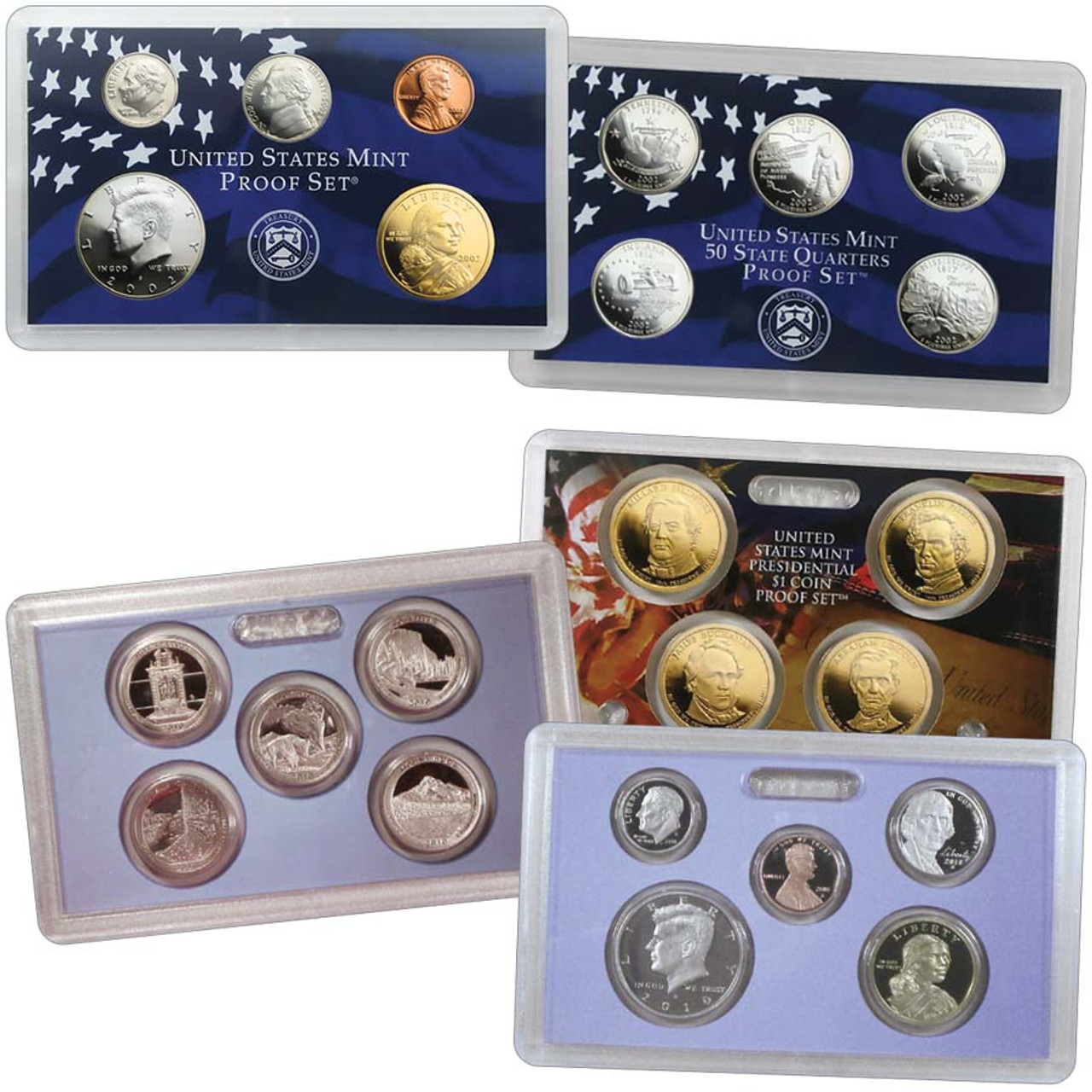 2002 & 2010 Proof Set Pair