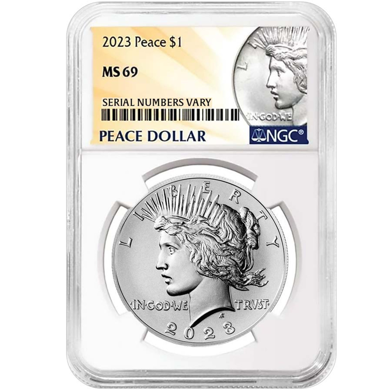 2023 Peace Silver Dollar Certified MS-69