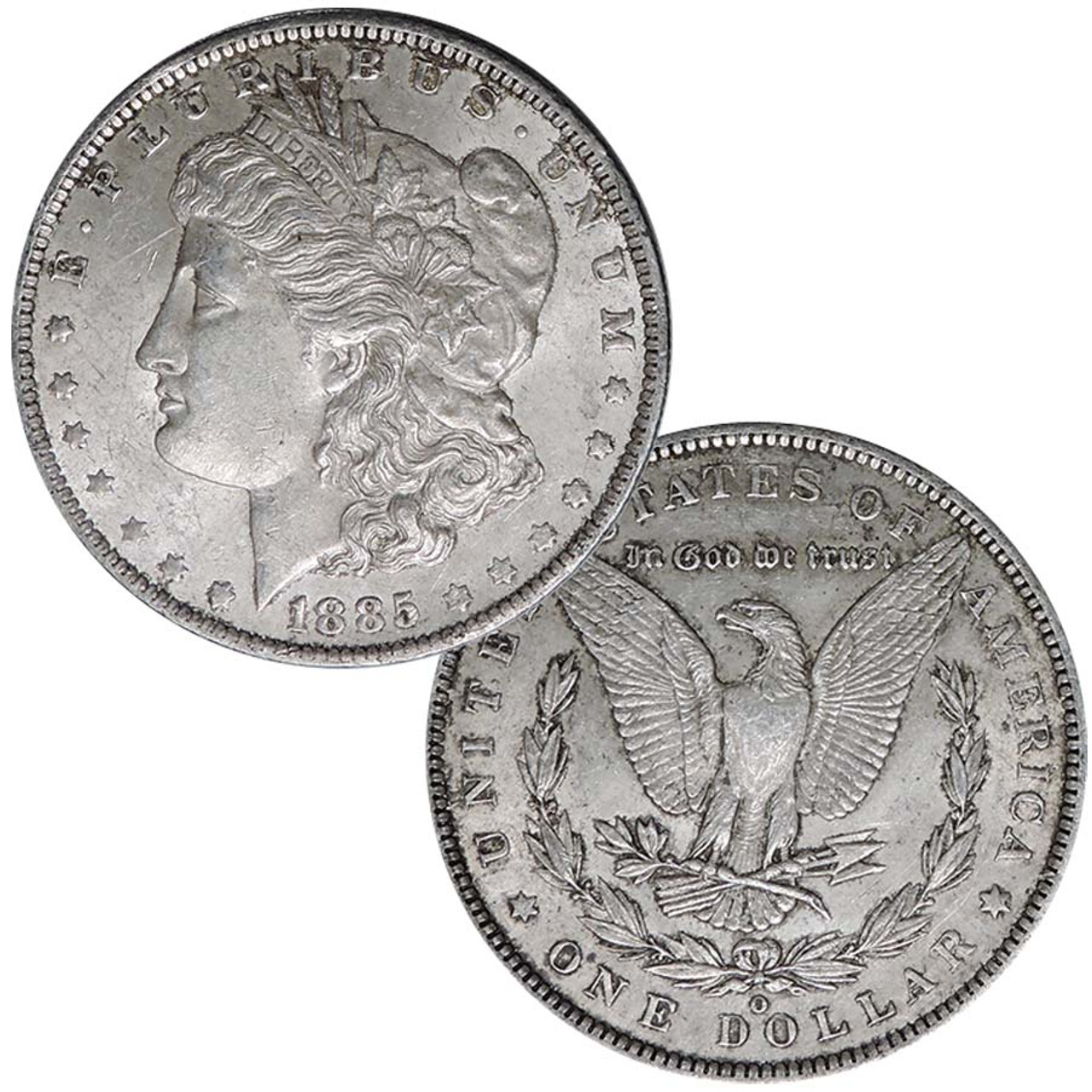 1885-O Morgan Silver Dollar Extra Fine