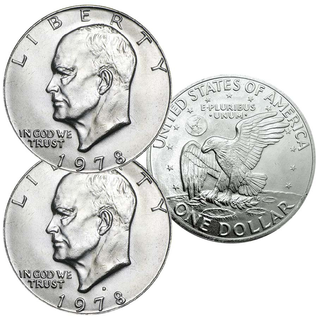 1978 P & D Eisenhower Dollar Pair Brilliant Uncirculated