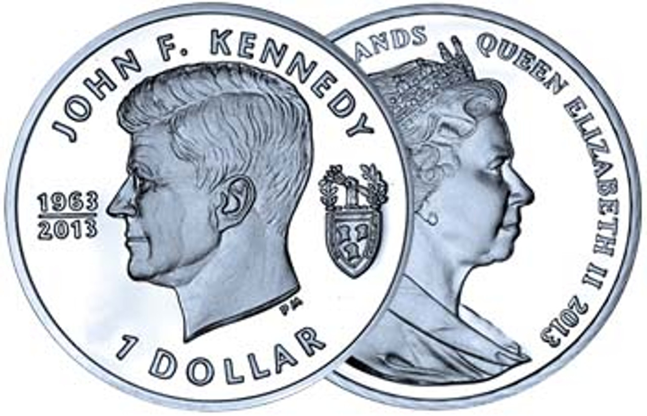 British Virgin Island 2013 50th Anniversary of JFK’s Assassination Brilliant Uncirculated