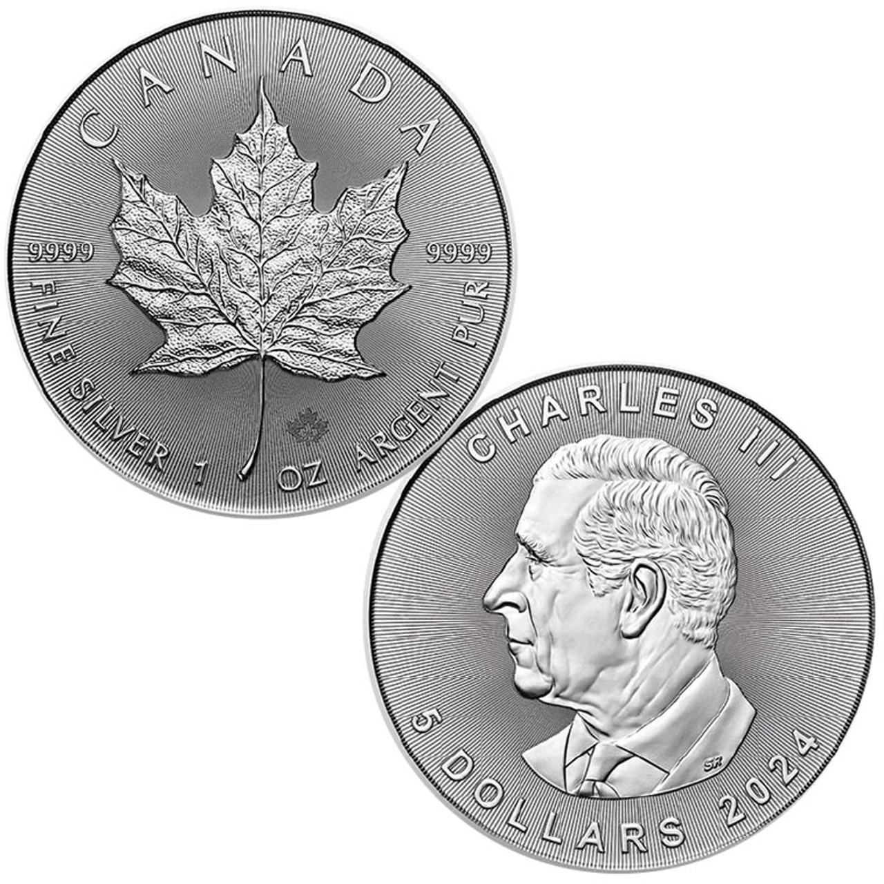 Canada 2024 Maple Leaf 1-Oz. Silver $5 Brilliant Uncirculated