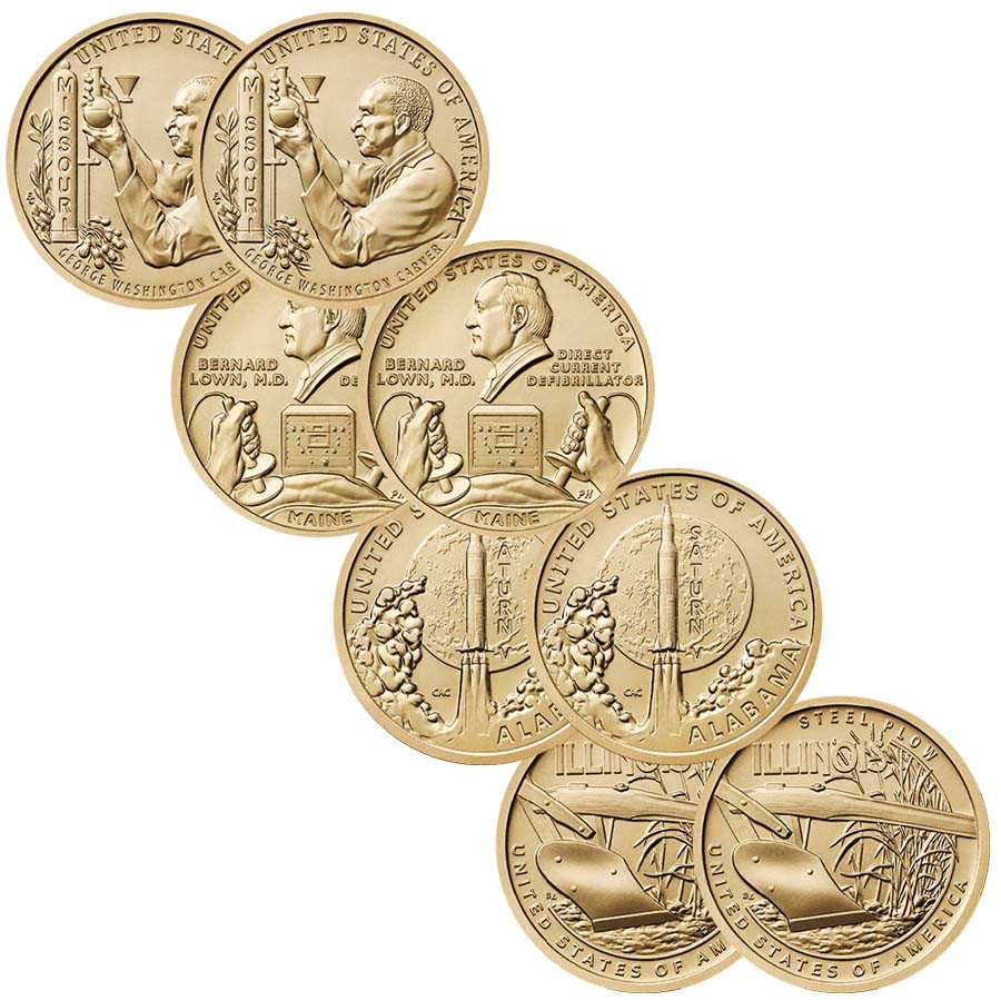 2024 P & D Innovation Dollar 8 Coin Set Brilliant Uncirculated