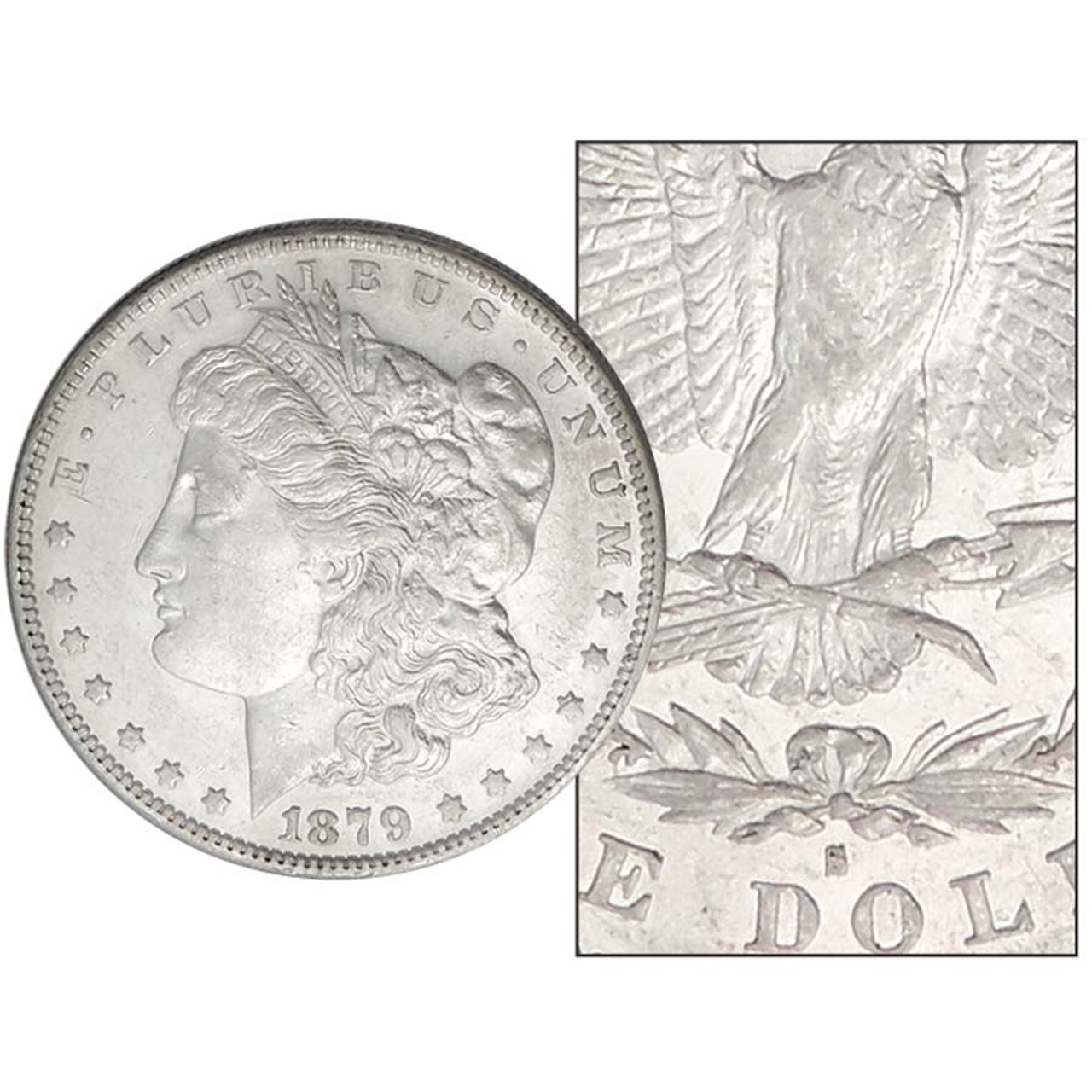 1879-S Reverse of ’78 (PAF) Morgan Silver Dollar Extra Fine