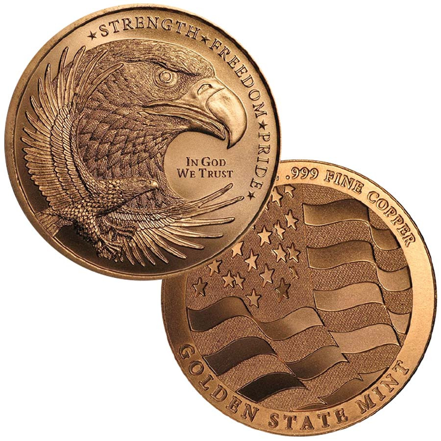 Strength, Freedom & Pride 1 Oz. Copper Round | International Coins