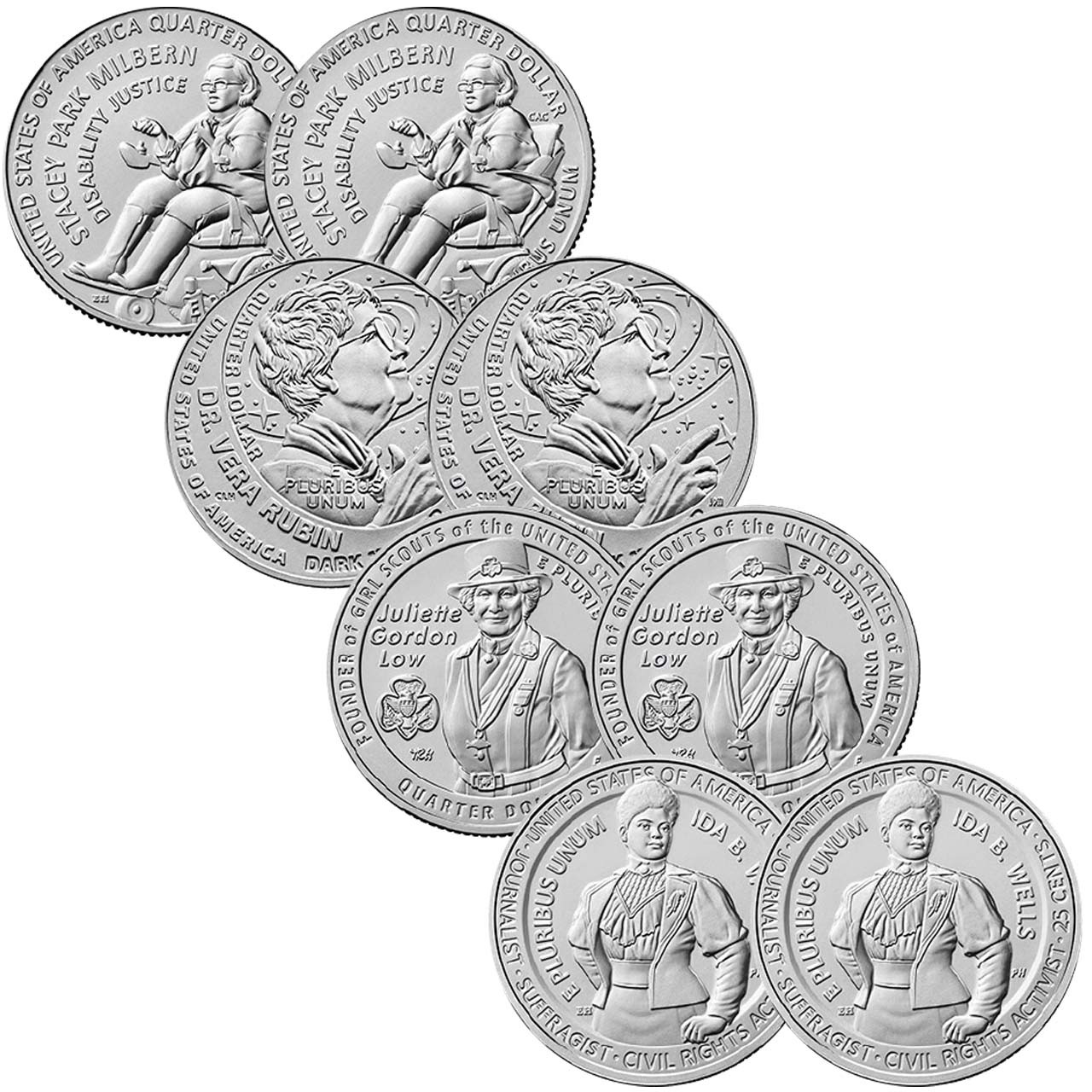 2025 P & D American Women 8-Coin Set Brilliant Uncirculated