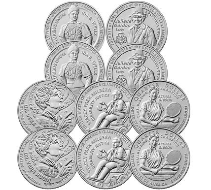 2025 P & D American Women 10-Coin Set Brilliant Uncirculated