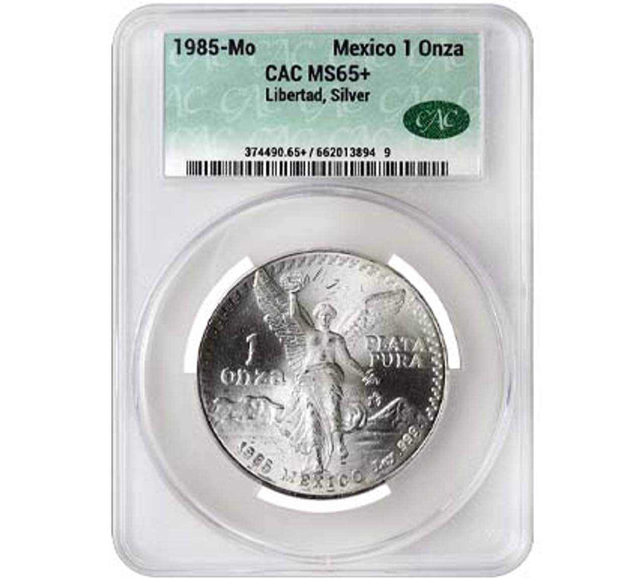 Mexico 1985 Libertad 1 Oz. Silver CAC MS-65 to MS-67