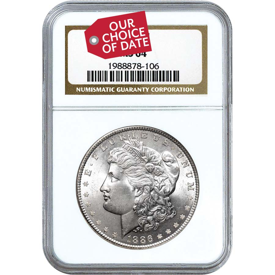 1878-1904 Morgan Silver Dollar Certified MS-64
