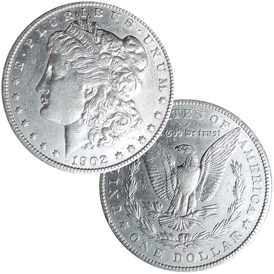 1902-S Morgan Silver Dollar About Uncirculated