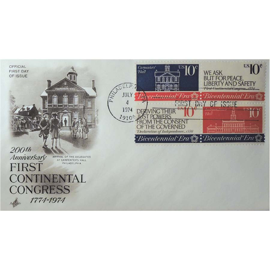 1974 First Congress FDC
